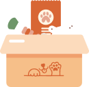 caja cachorro
